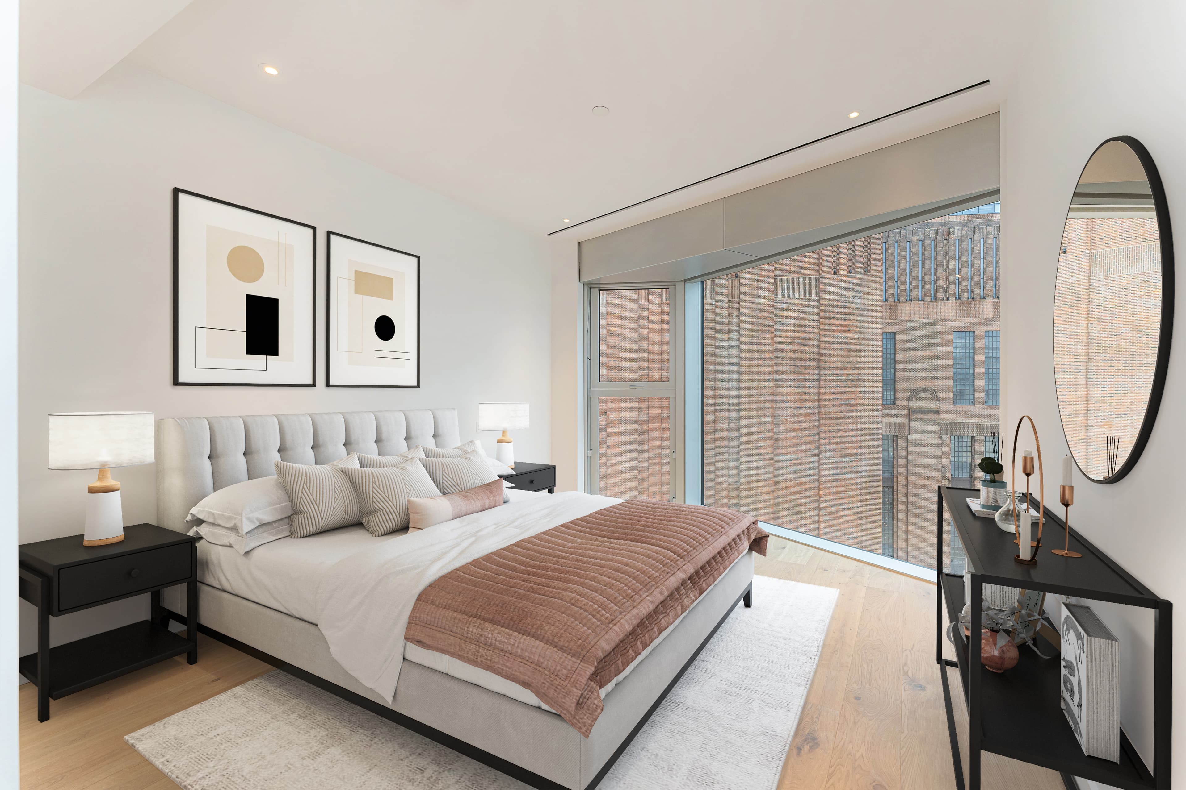 Property after staging - beautifully staged living room